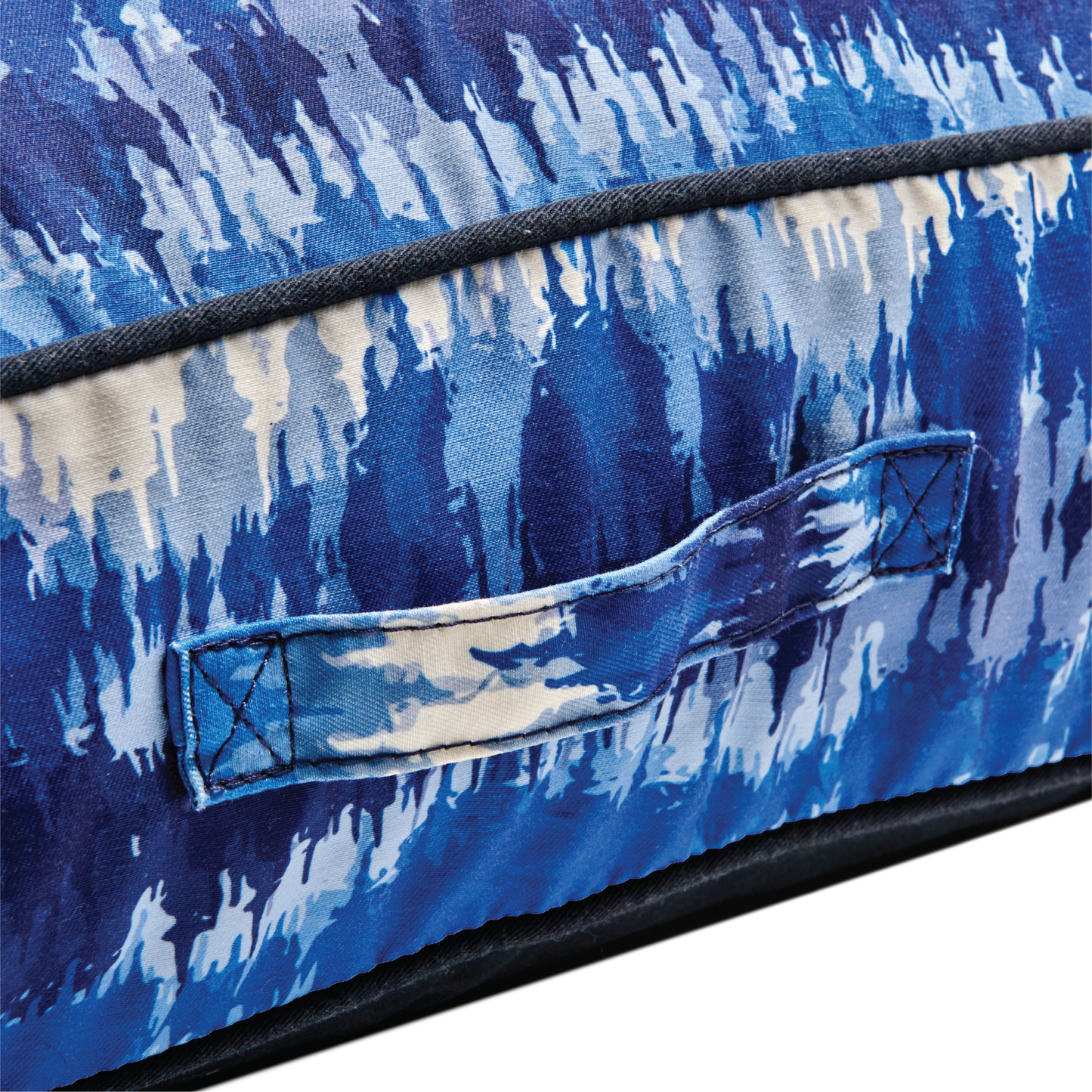 blue white dog bed patterned dog bed durable chic stylish dog bed