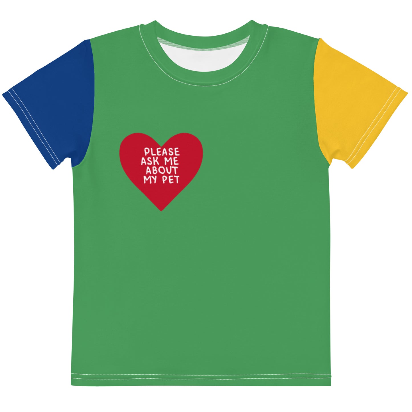 colorful t shirt for kids who have dogs