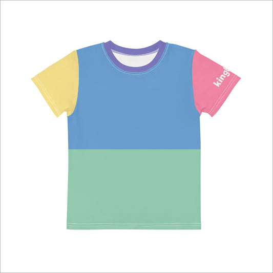 pastel colorblock t-shirt kids