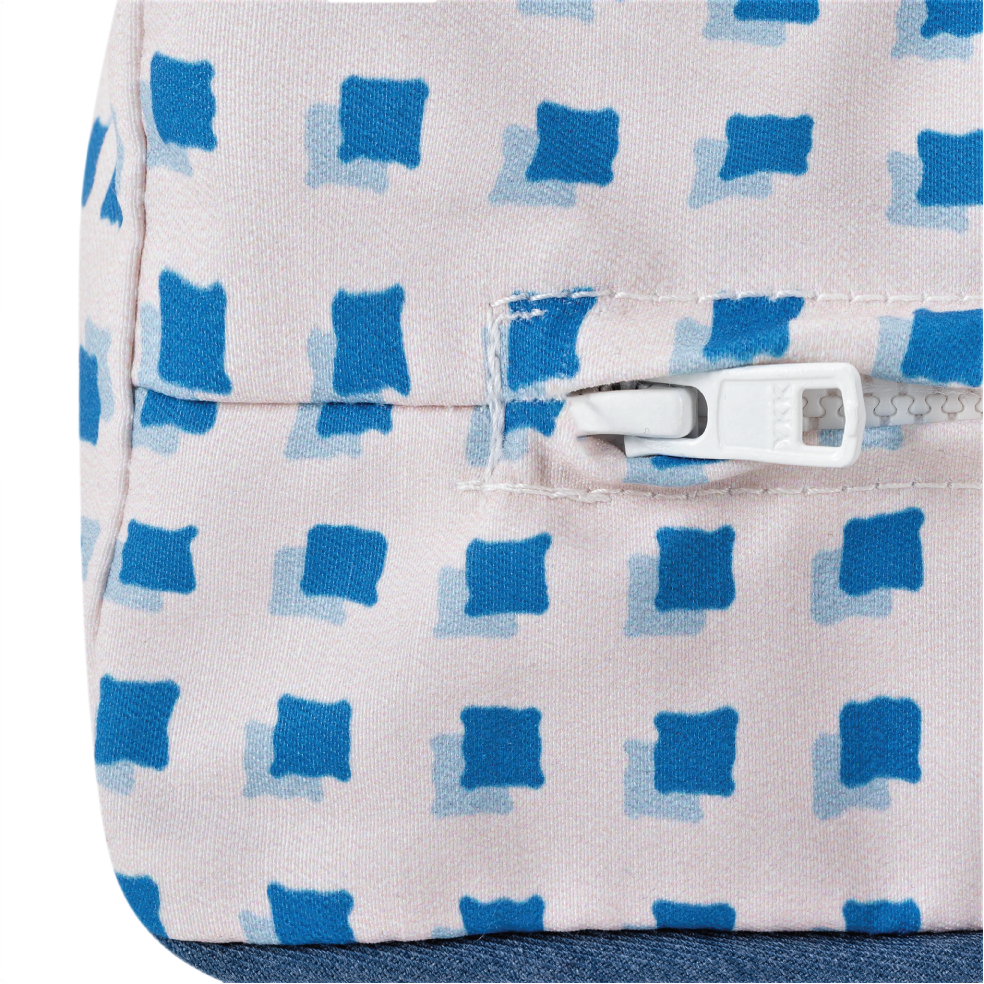 pink dog bed | patterned dog bed