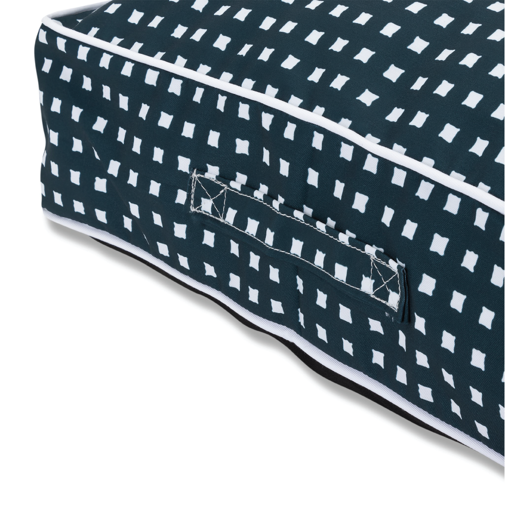 washable dog bed | navy dog bed