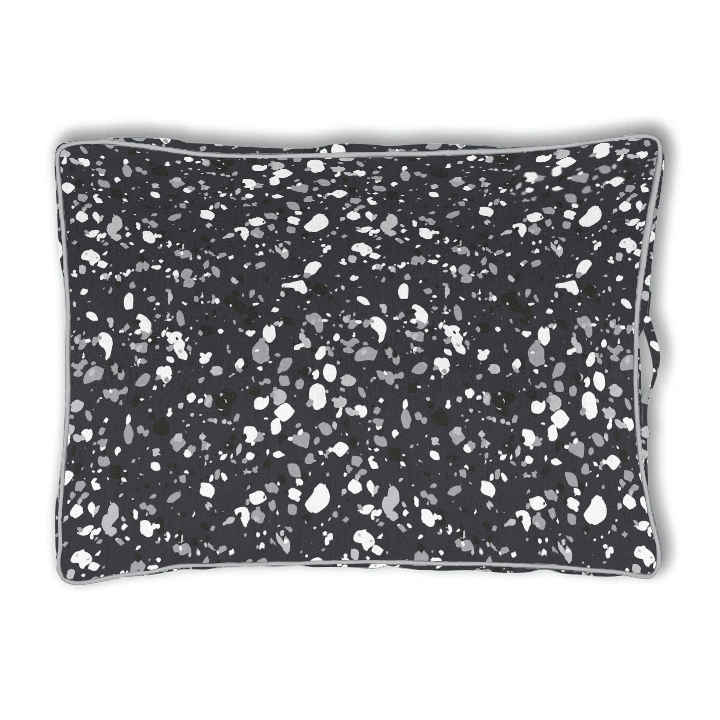 terrazzo dog bed top view