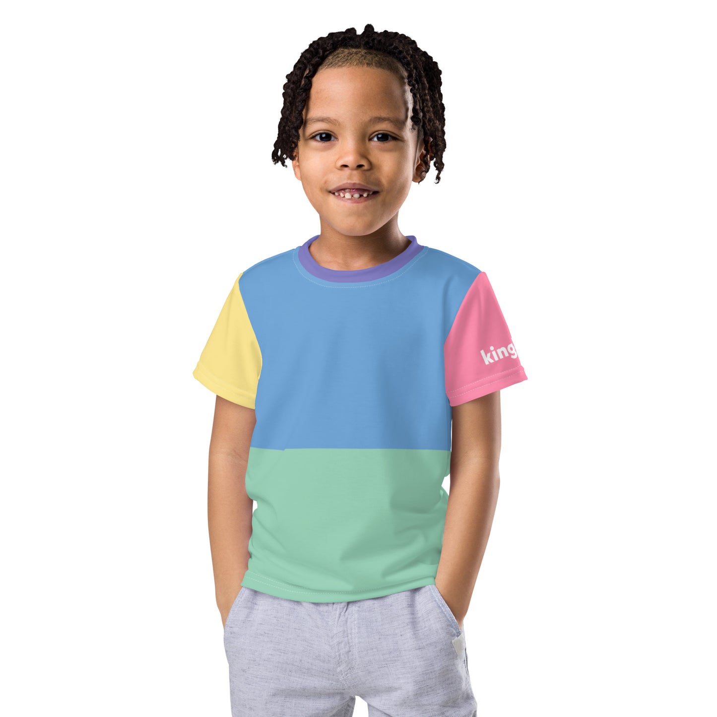 KIDS Logo Pastel Colorblock T-shirt