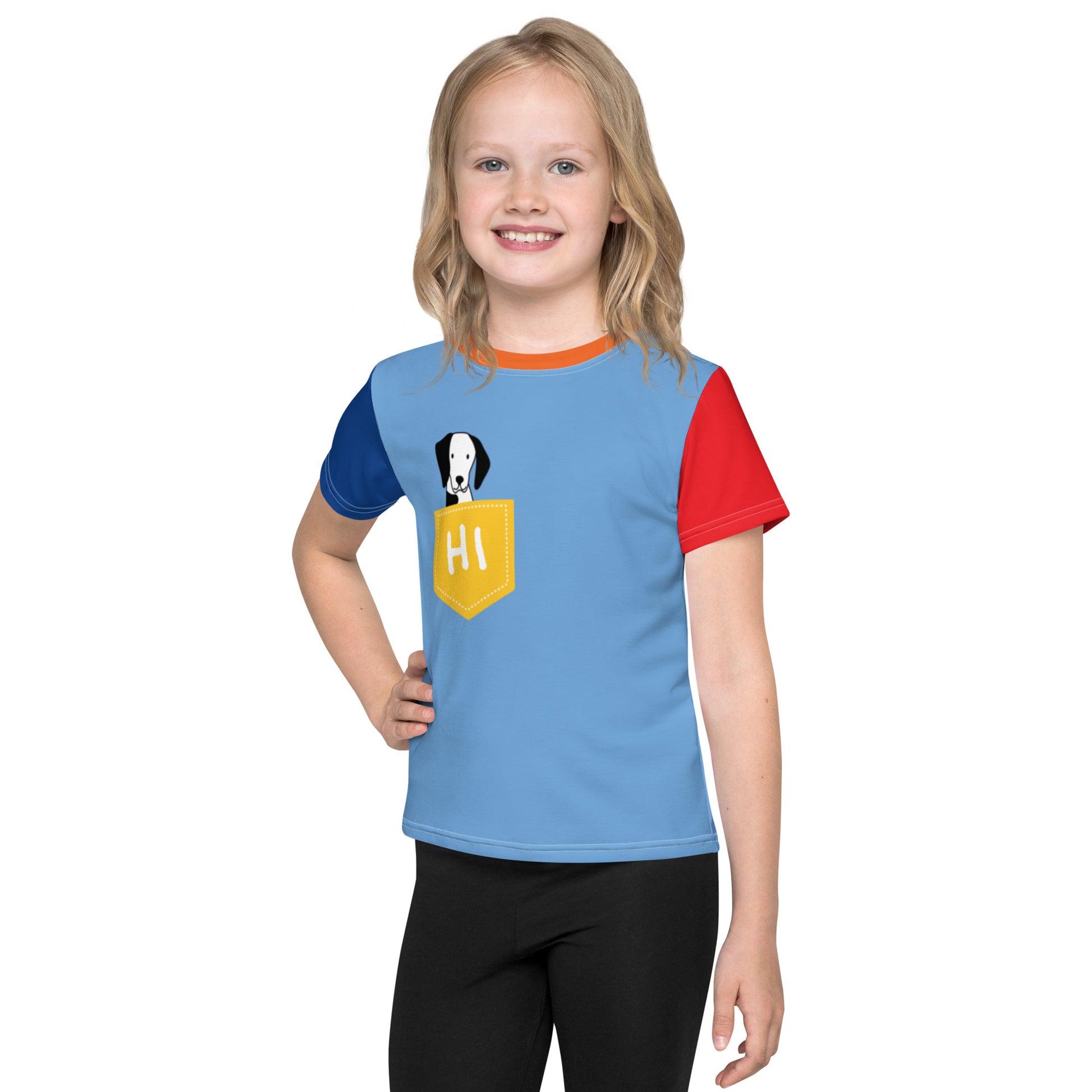dalmatian colorblock t-shirt kids