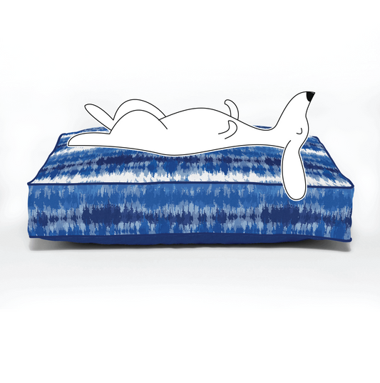 blue dog bed navy dog bed blue white patterned dog bed