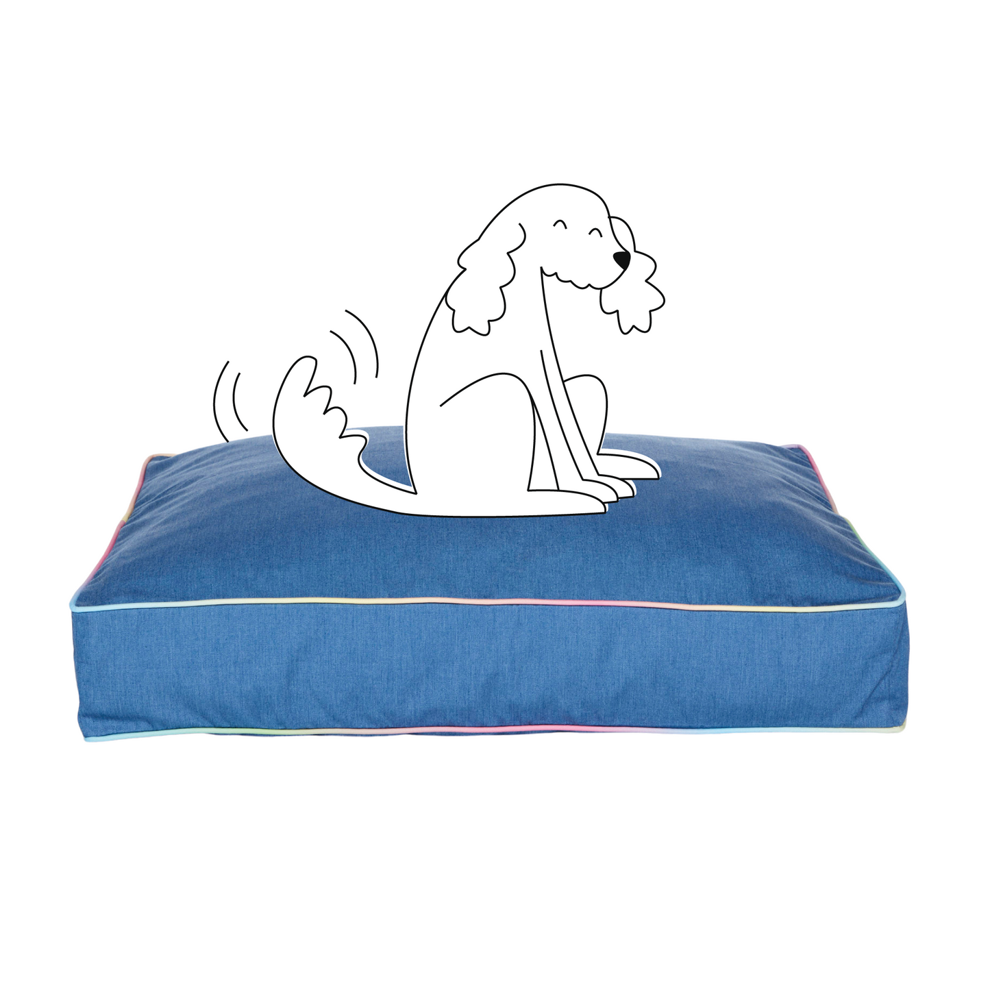 denim dog bed chic stylish dog bed