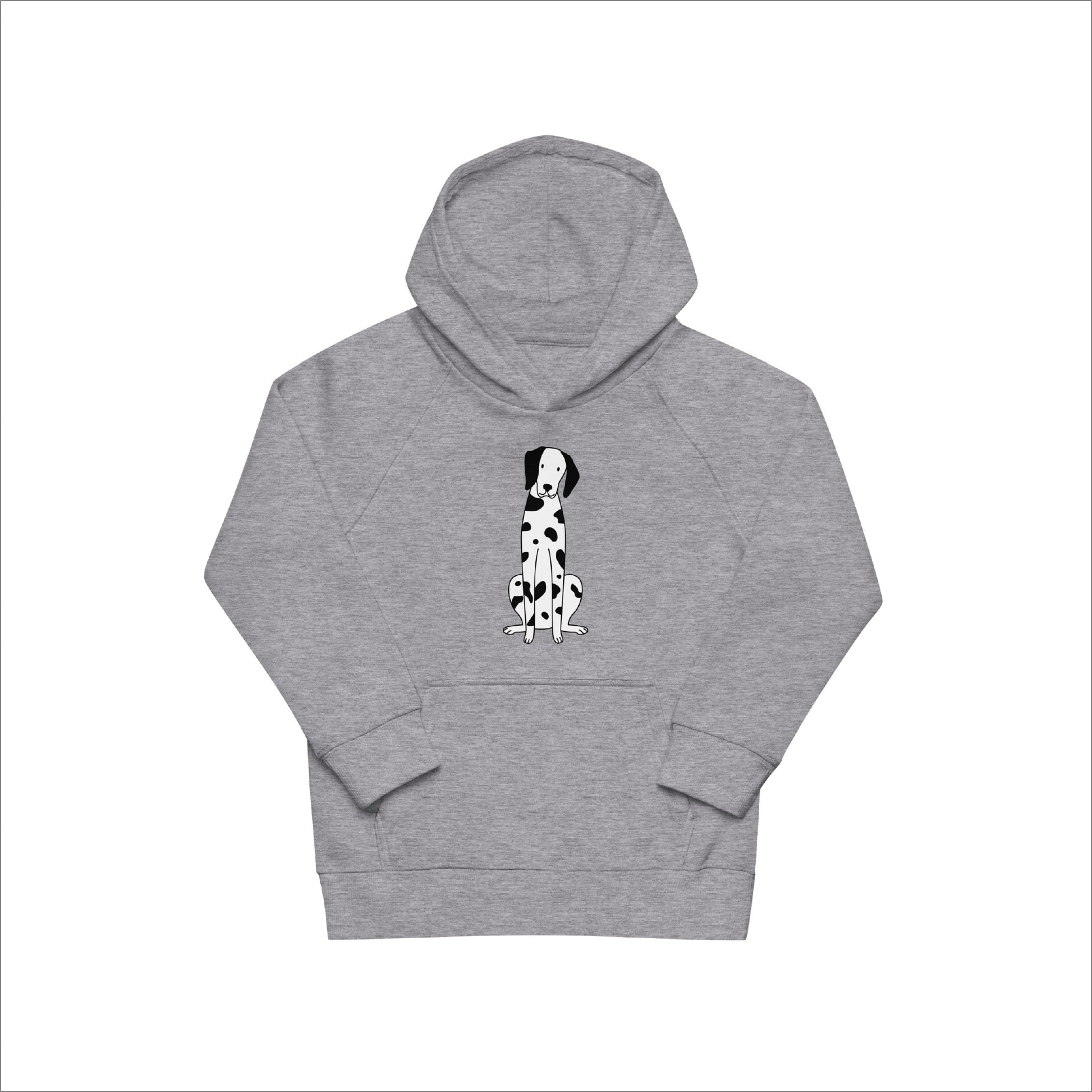 kids gray sweatshirt hoodie dalmatian